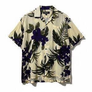 Favant Retro Hawaiian Shirt Mens 2XL Multicolor Tropical Cabana Rayon Relaxed